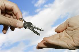 keys handed over from landlord to tenant